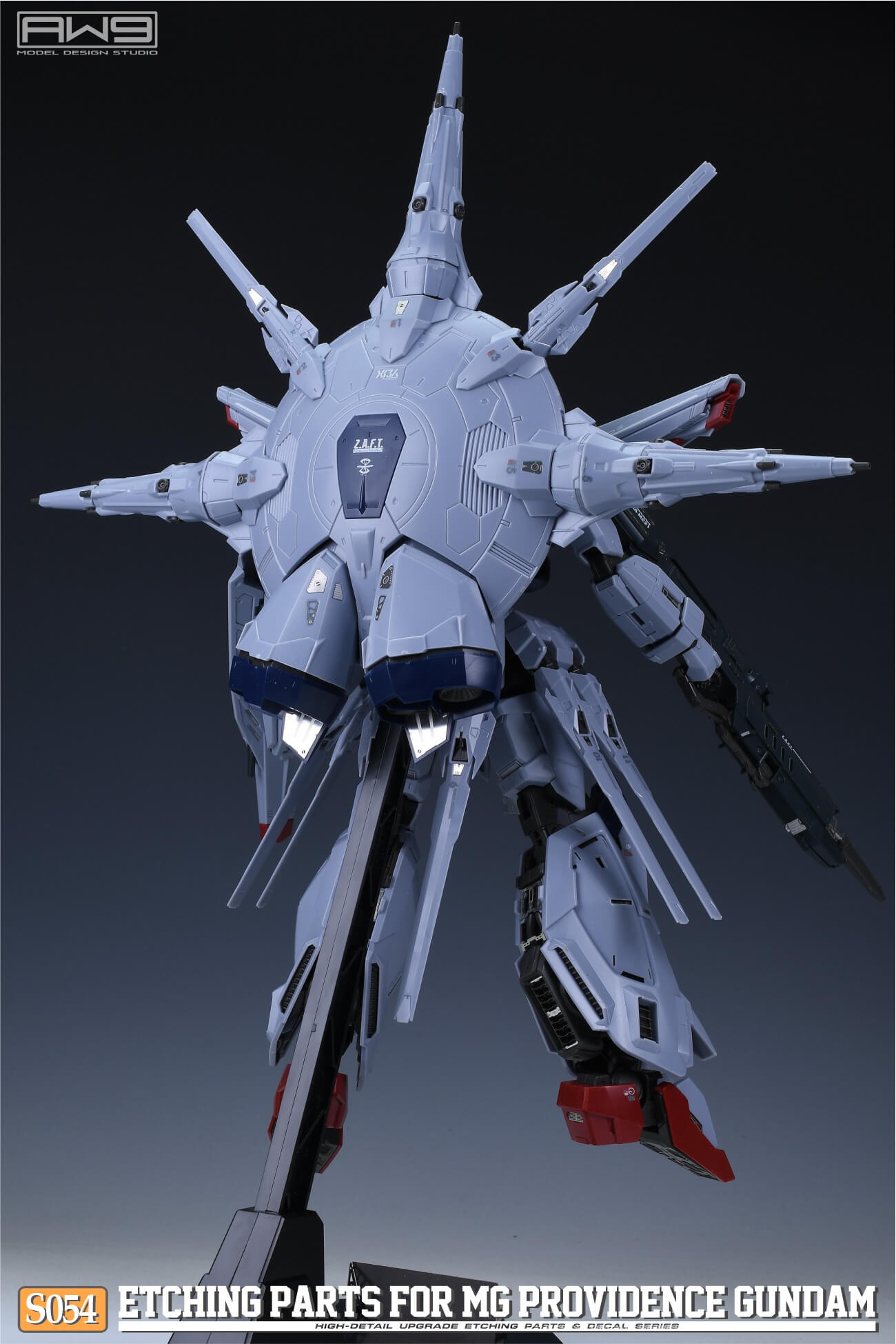 AW9 S54 Ätzteile mit Decals für MG ZGMF-X13A Providence Gundam