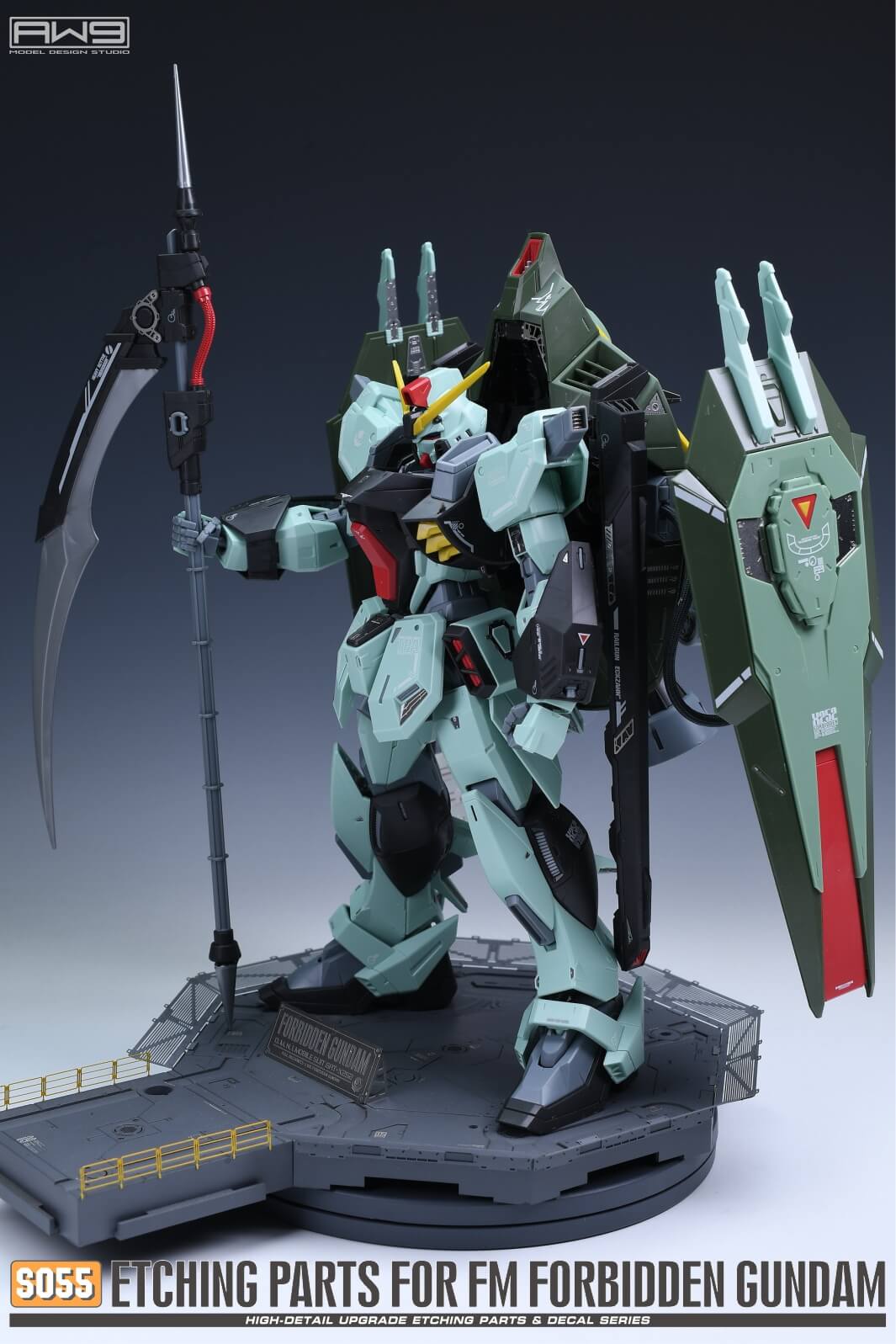 AW9 S55 Ätzteile mit Decals für 1/100 FM Forbidden Gundam