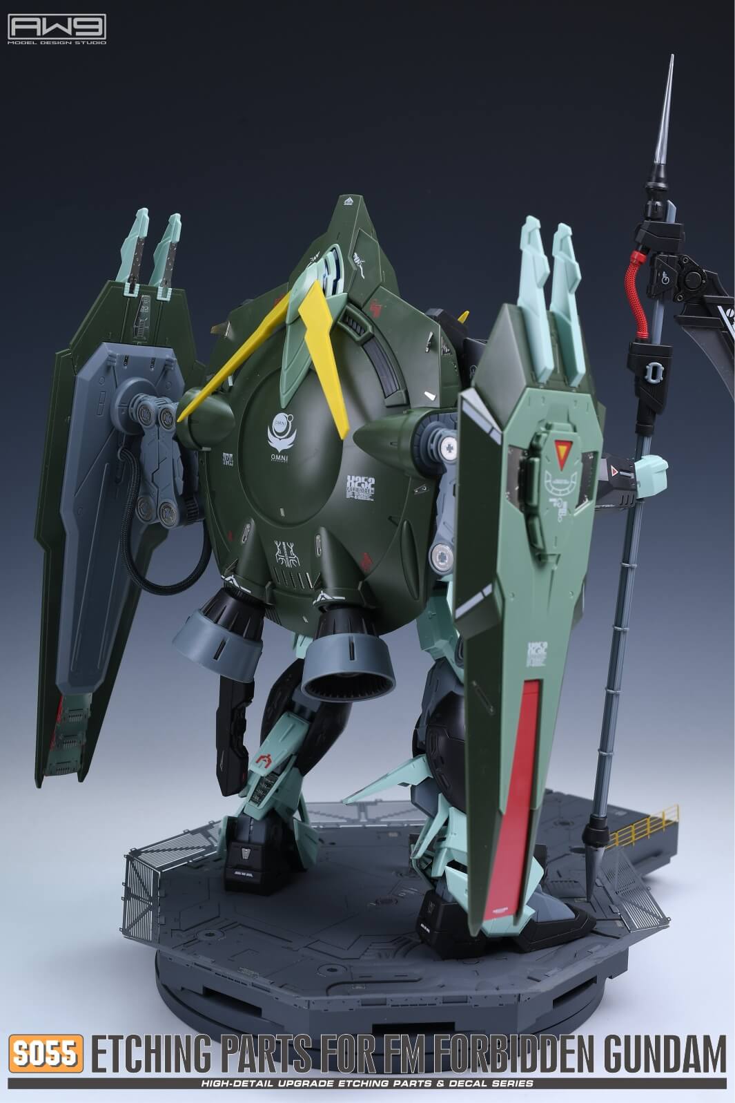 AW9 S55 Ätzteile mit Decals für 1/100 FM Forbidden Gundam