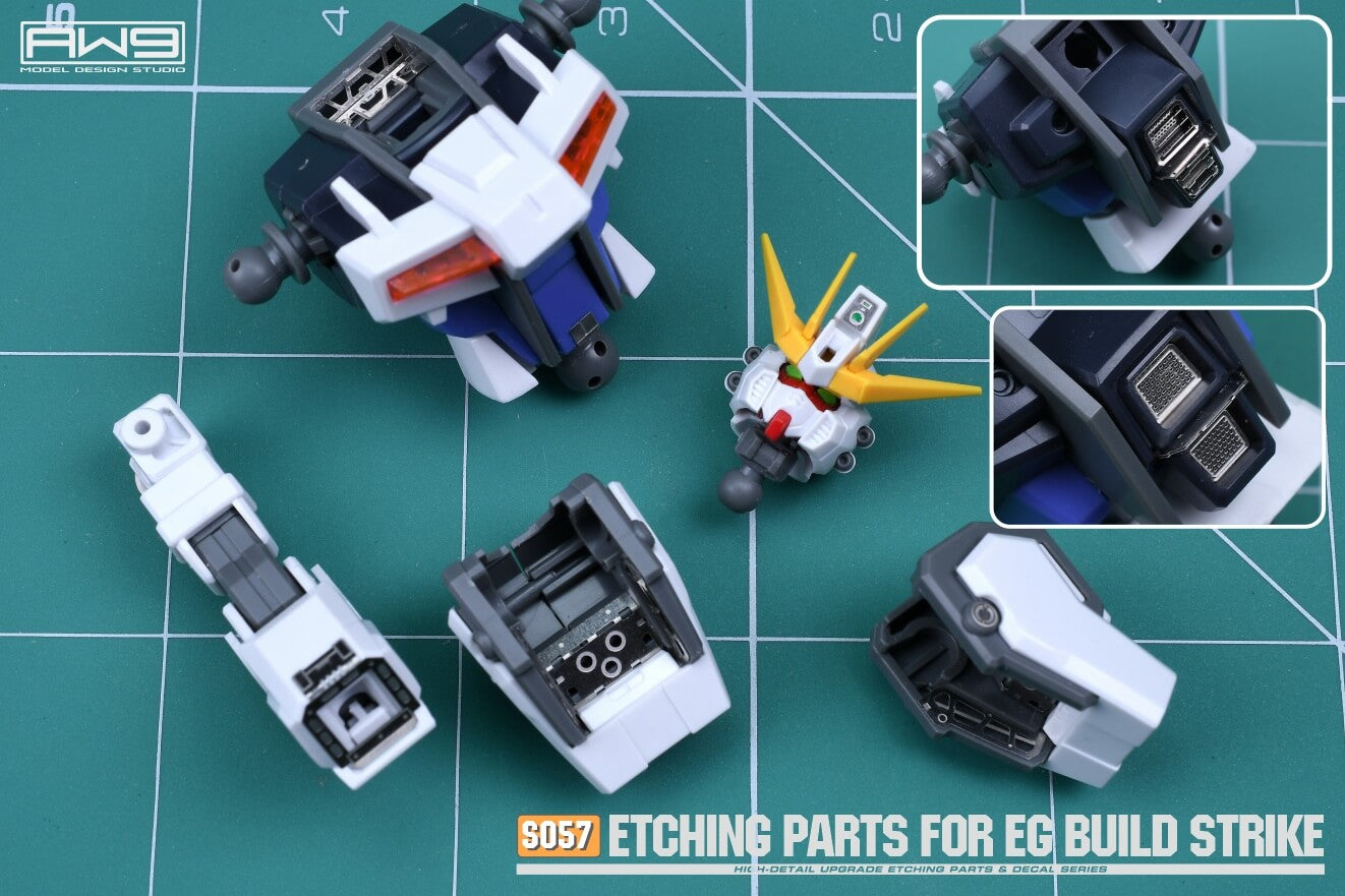 AW9 S57 Ätzteile mit Decals für 1/144 EG Build Strike Gundam