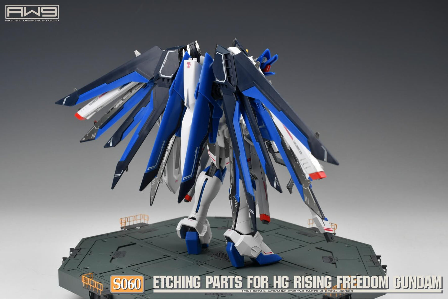 AW9 S60 Ätzteile mit Decals für HG Rising Freedom Gundam