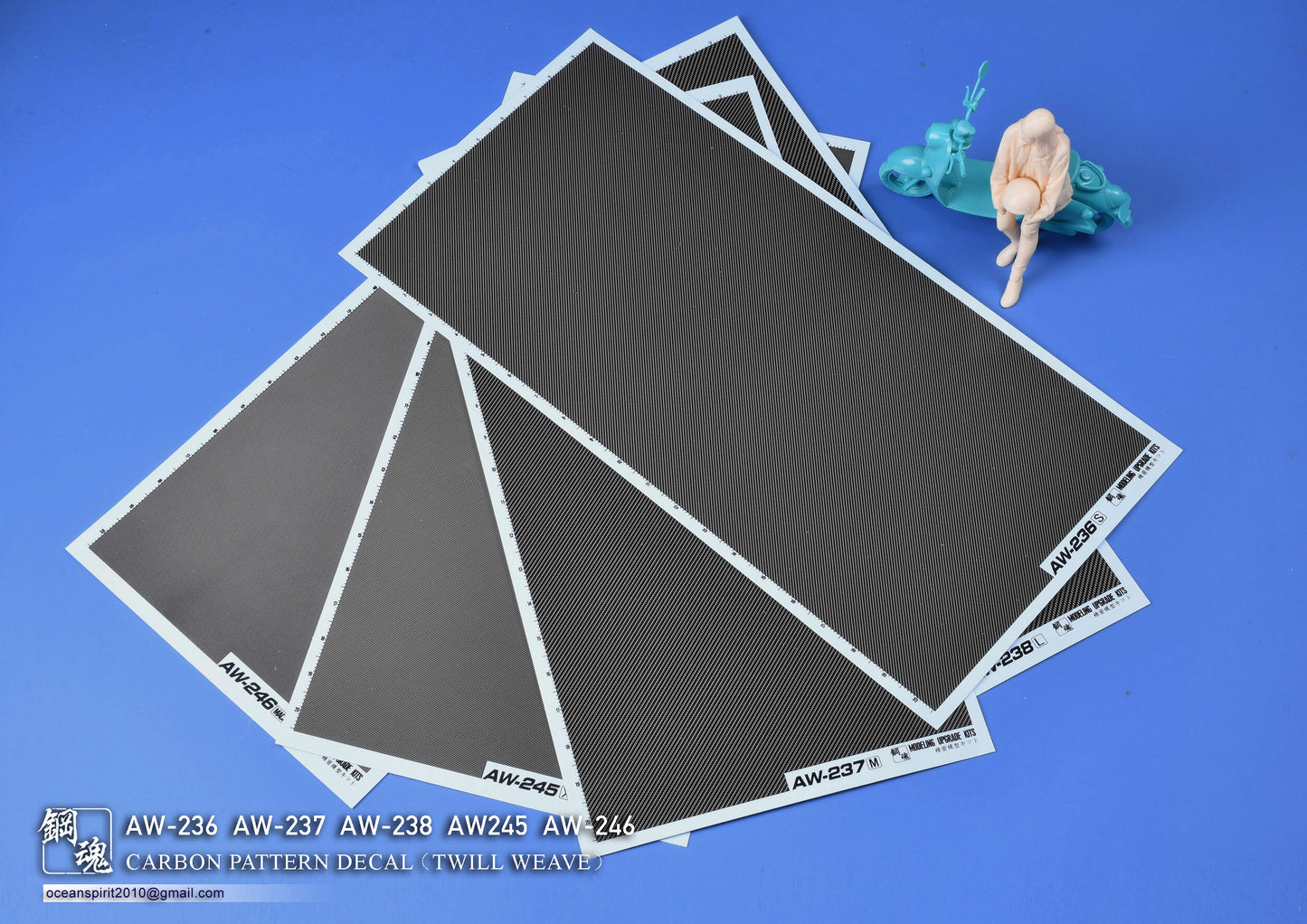 Super-Stretch Carbon-Decals (Diagonal & Gitterartig)