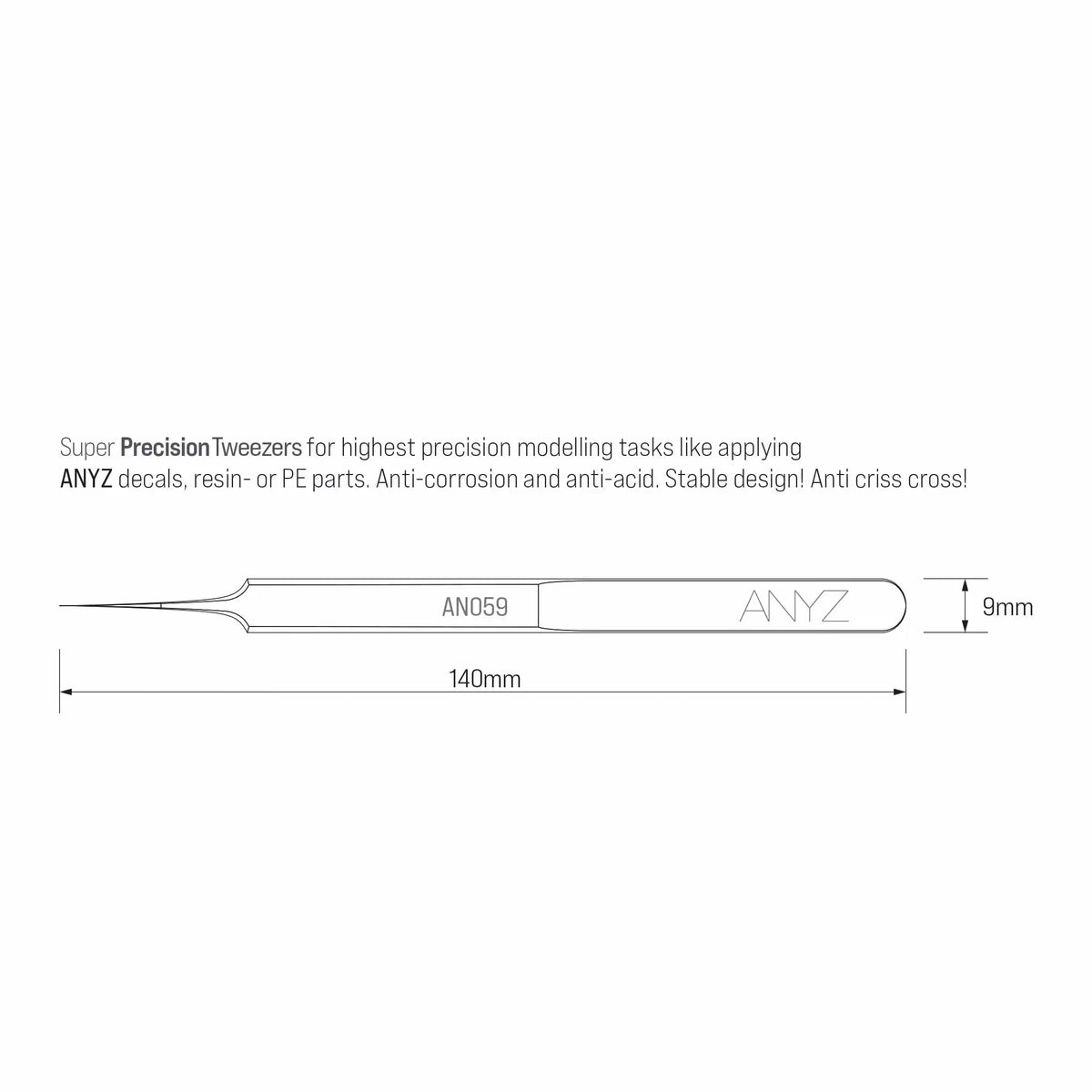 Super Precision Tweezers (Stainless Steel)