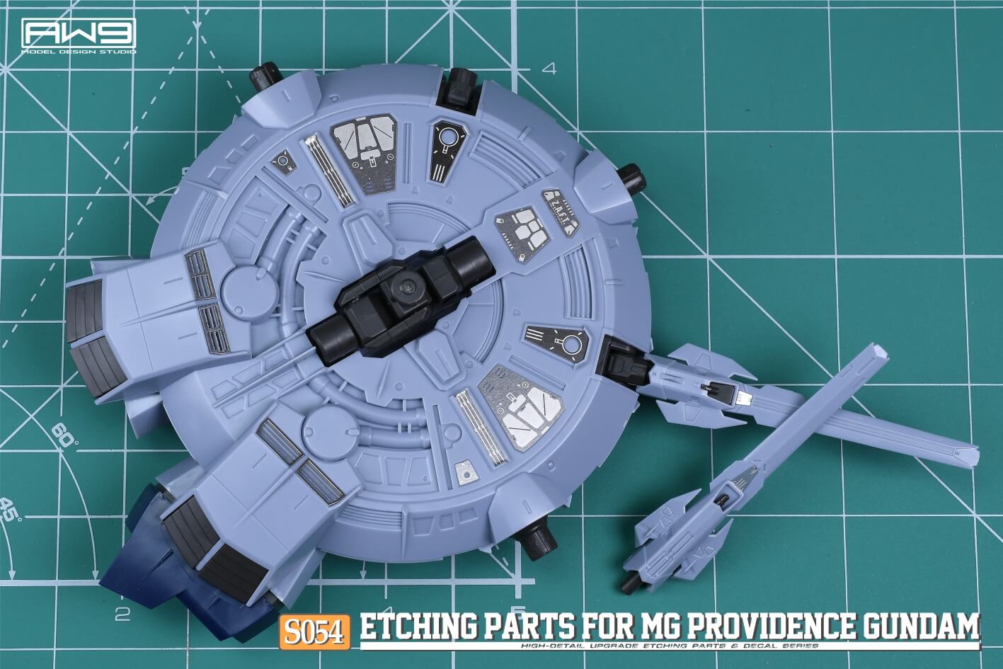AW9 S54 Etching Parts with Decals for MG ZGMF-X13A Providence